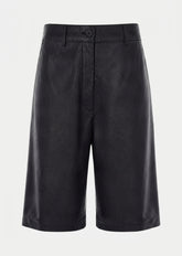 Parosh Bermuda Maciock in Pelle Nero