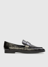 Black Suede Studio Mocassino in Pelle Nero