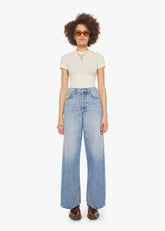 Mother Women Jeans Wide Leg 'The Pipe Dream' Blu a vita alta