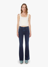 Mother Women Jeans a Zampa 'The Weekender Fray' Blu con Orlo Sfrangiato