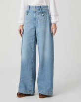 Paige Jeans Wide Leg Cameron Blu