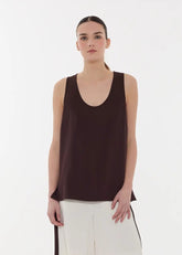 Parosh Blusa Panty Marrone