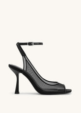 Jw Pei Sandalo Serenity con Tacco in Rete Nero