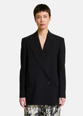 Gente Blazer Sartoriale Doppiopetto Over Nero