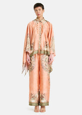Amosa Camicia con Stampa Rosa Multicolore