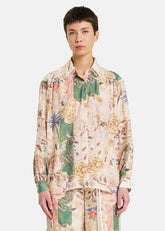 Amosa Camicia con Stampa Floreale Multicolore