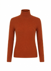 Parosh Maglia Long Collo Alto Manica Lunga Arancio