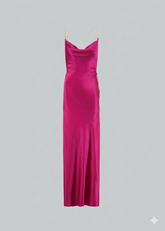 Daname Abito Lungo Brigitte Fucsia