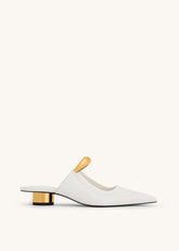 Jw Pei Mules Helena Traforate Bianco