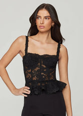 Generation Love Bustier Nicole Nero In Pizzo