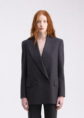 Giacca doppiopetto grigia GC01ROA1031900 GENTE