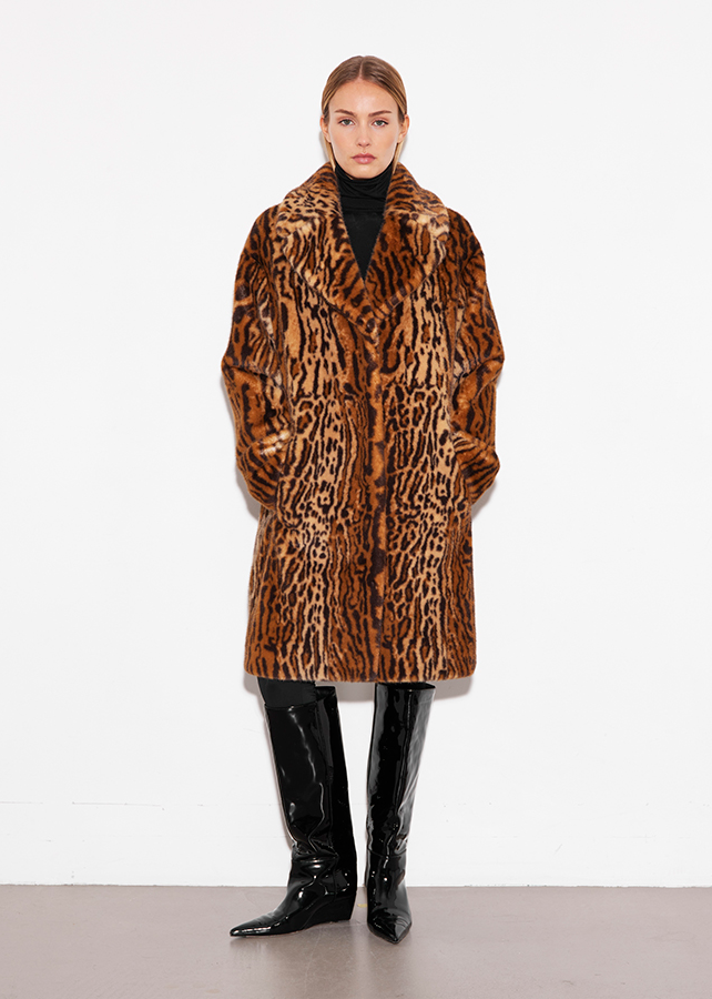 Cappotto Camille leopardato 61137907040200 STAND STUDIO