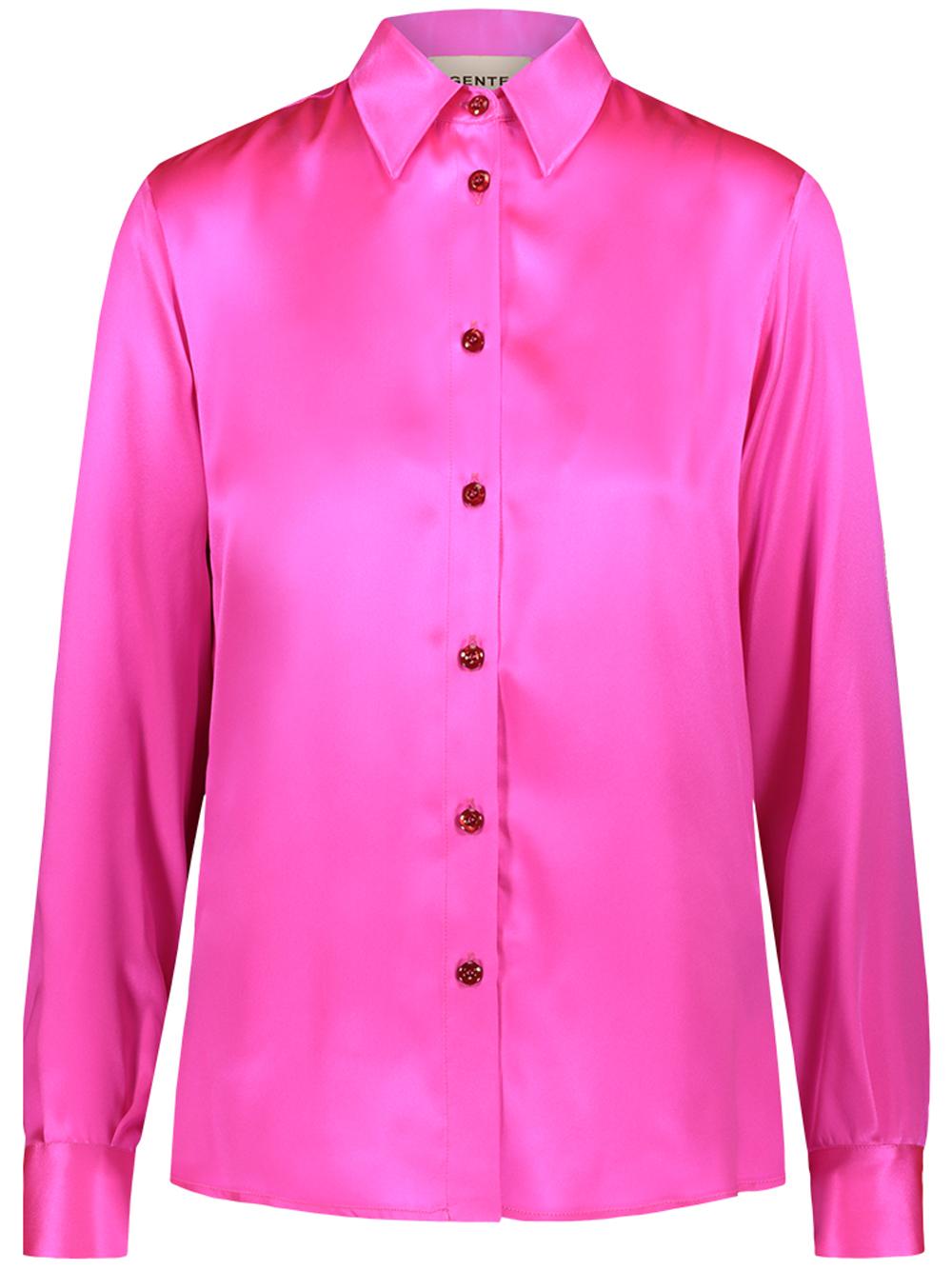 Camicia in raso fucsia 22SGDSH200FUCHSIA GENTE