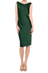 Abito Midi verde scuro senza maniche ST4253SAP14869DARK EMERALD NORMA KAMALI