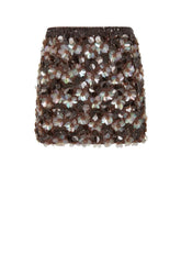 Minigonna in pailettes con ricamo floreale GYMD630624808 P.A.R.O.S.H.