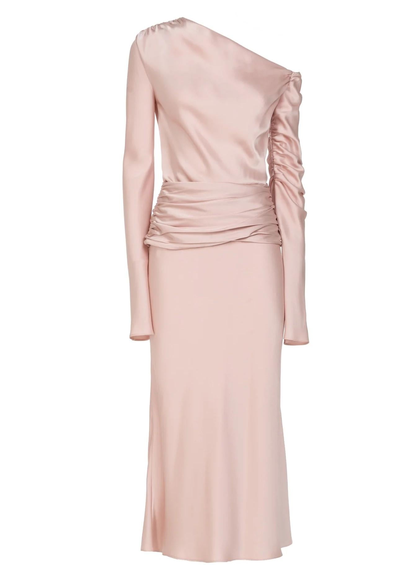 Abito midi monospalla nude 8732R10001 LES FILLES D'EVA