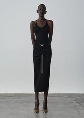 Danamè Gonna Midi Ora Nera 426SS4802KBLACK DANAMÉ