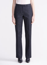 Pantaloni dritti denim con cinturino, passanti e tasche PN01-22ROA1022T1820 GENTE