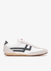 Sneakers Racer 77 in Nylon Bianca e Verde R7226SLWNSWH00004 PRO KEDS