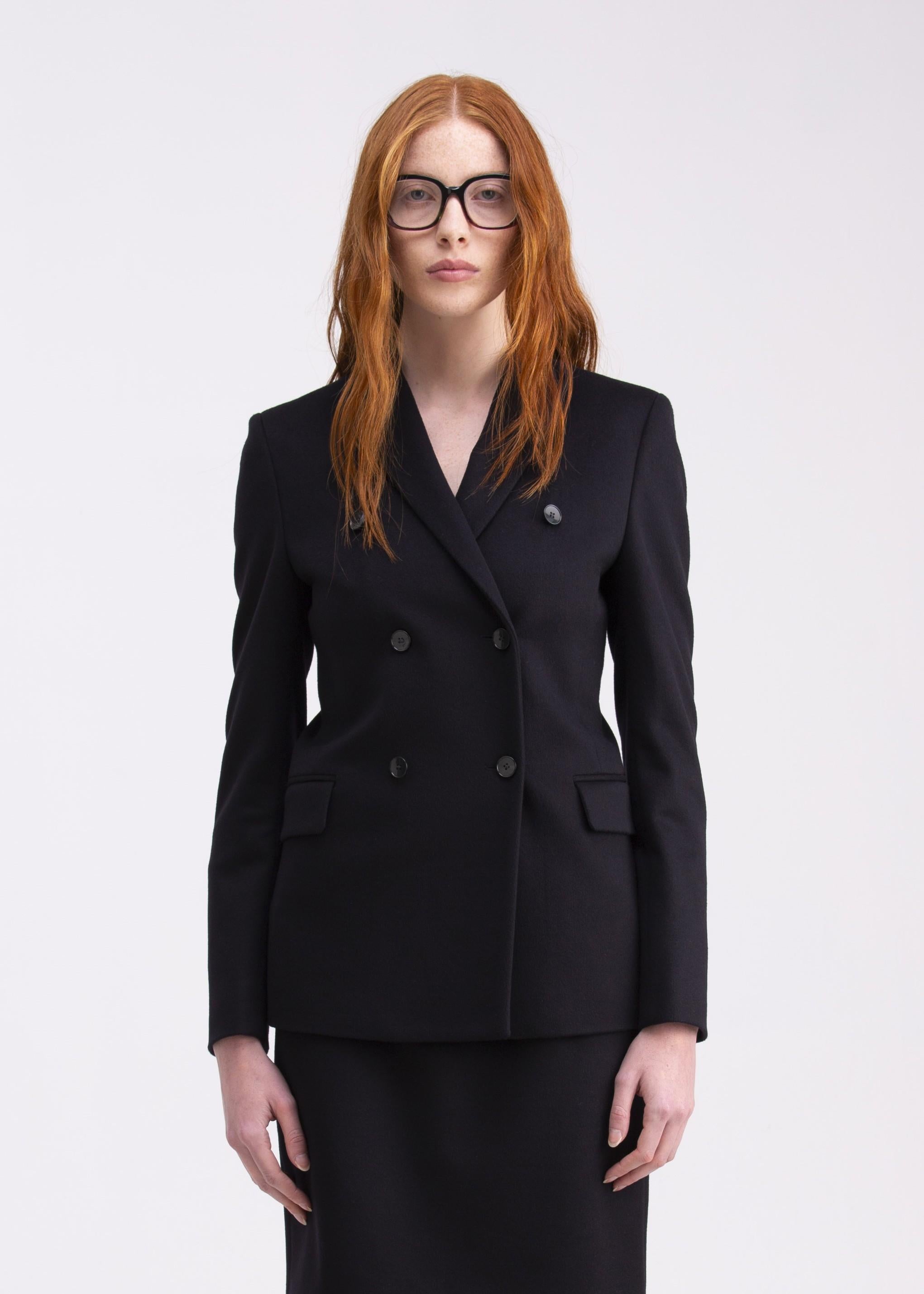 Giacca doppiopetto 6 bottoni blu notte GC03ROA1012800 GENTE