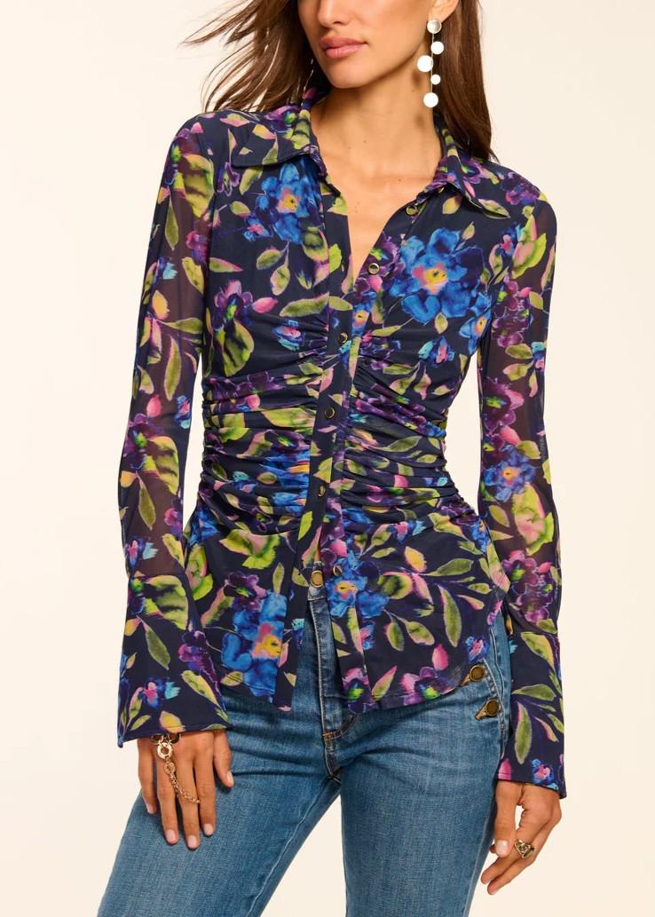 Ramy Brook Camicia Talisa Multicolor con Stampa Floreale A12252008NAFLM RAMY BROOK
