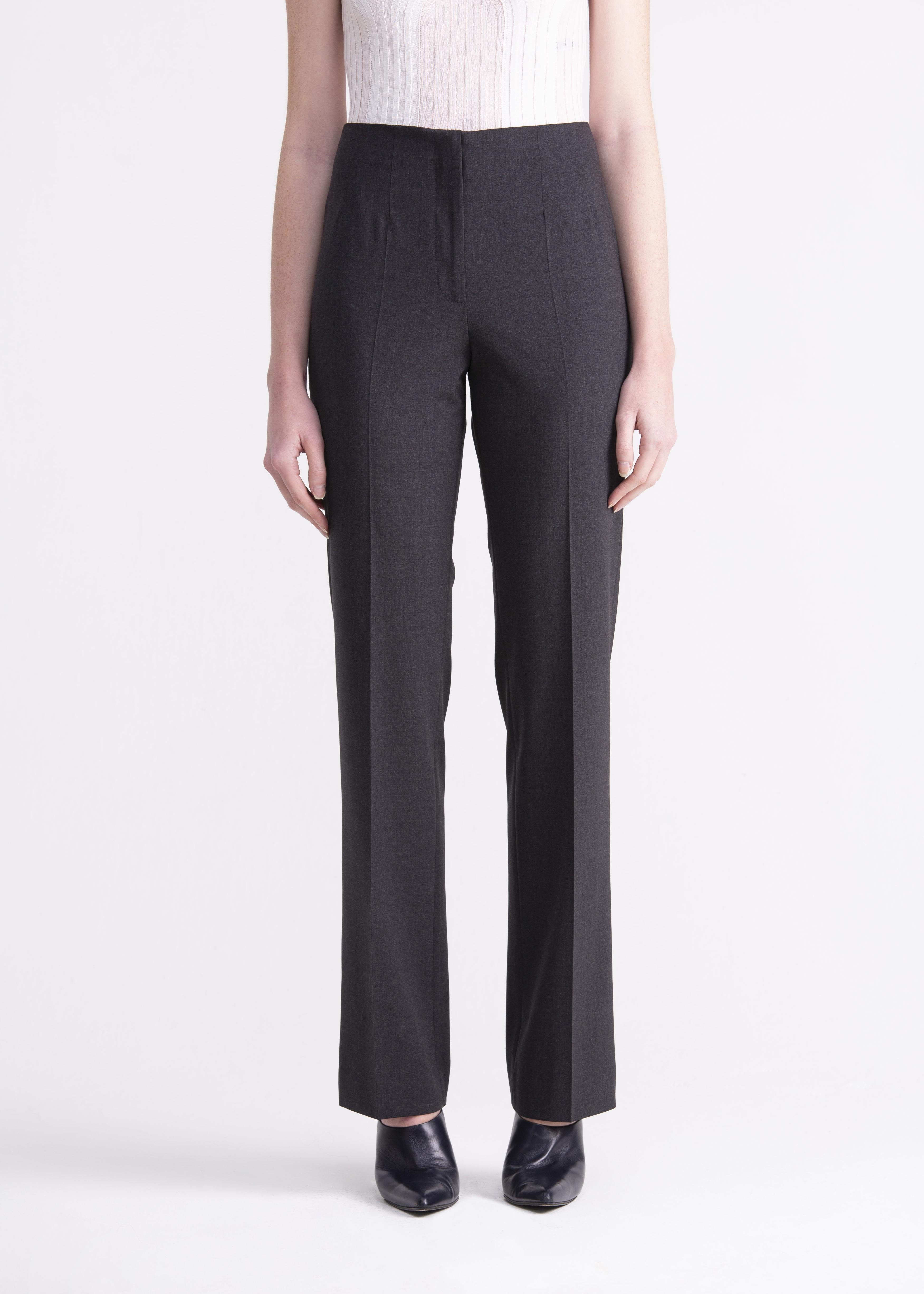 Pantaloni dritti classici grigi PN02ROA1031900 GENTE