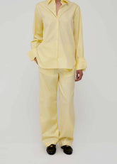 Amiya Pantalone Britannia Giallo in Popeline AM55YELLOW AMIYA