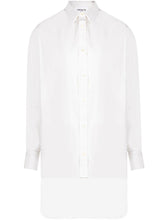 Camicia bianca over asimmetrica 21WGDCM004TE148BIANCO GENTE