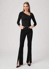 Jeans Manhattan Bootcut a vita alta neri 1K07O292139W2139 PAIGE