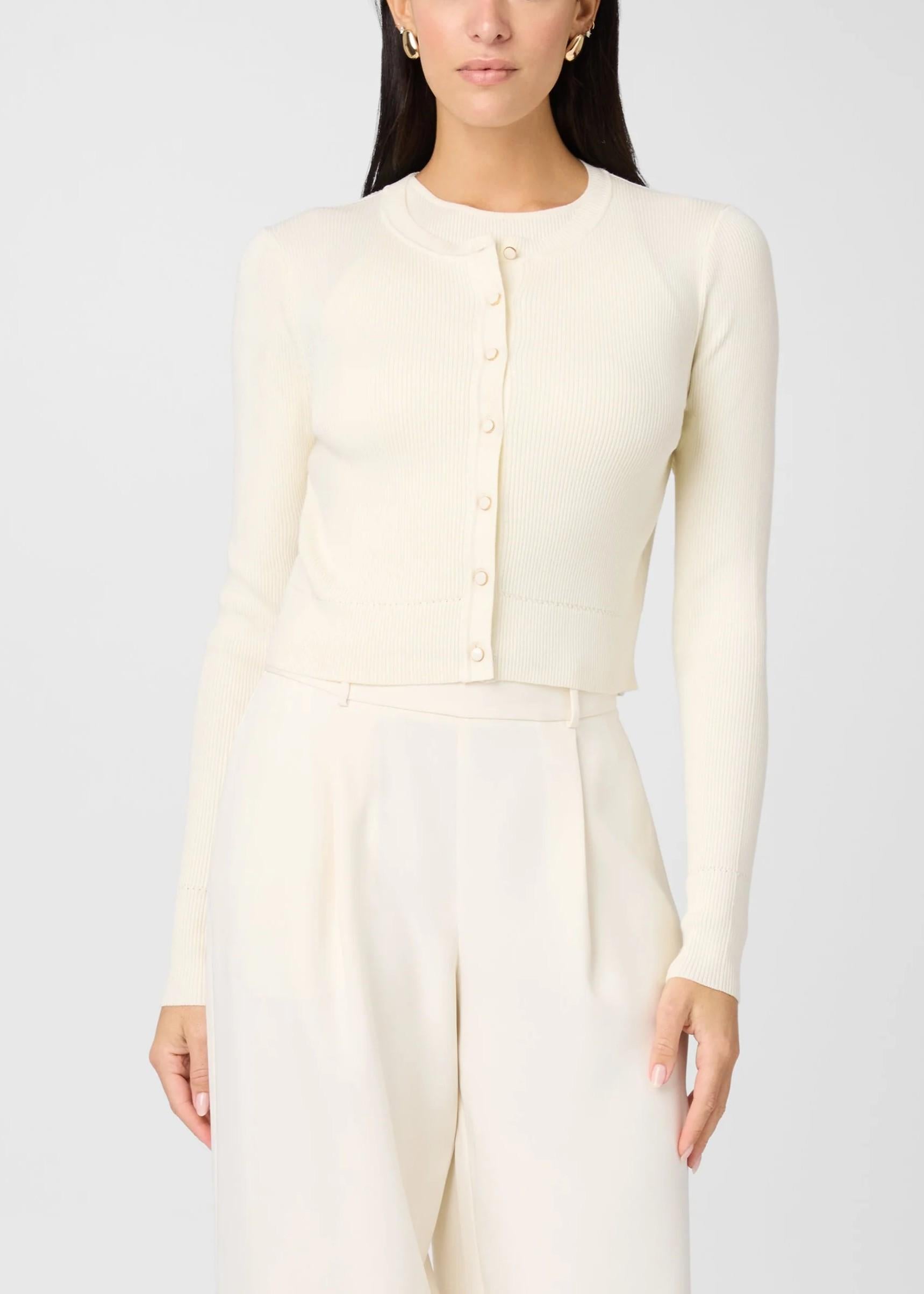 Cardigan Aderente Bianco TC4907N041IVORY TOCCIN