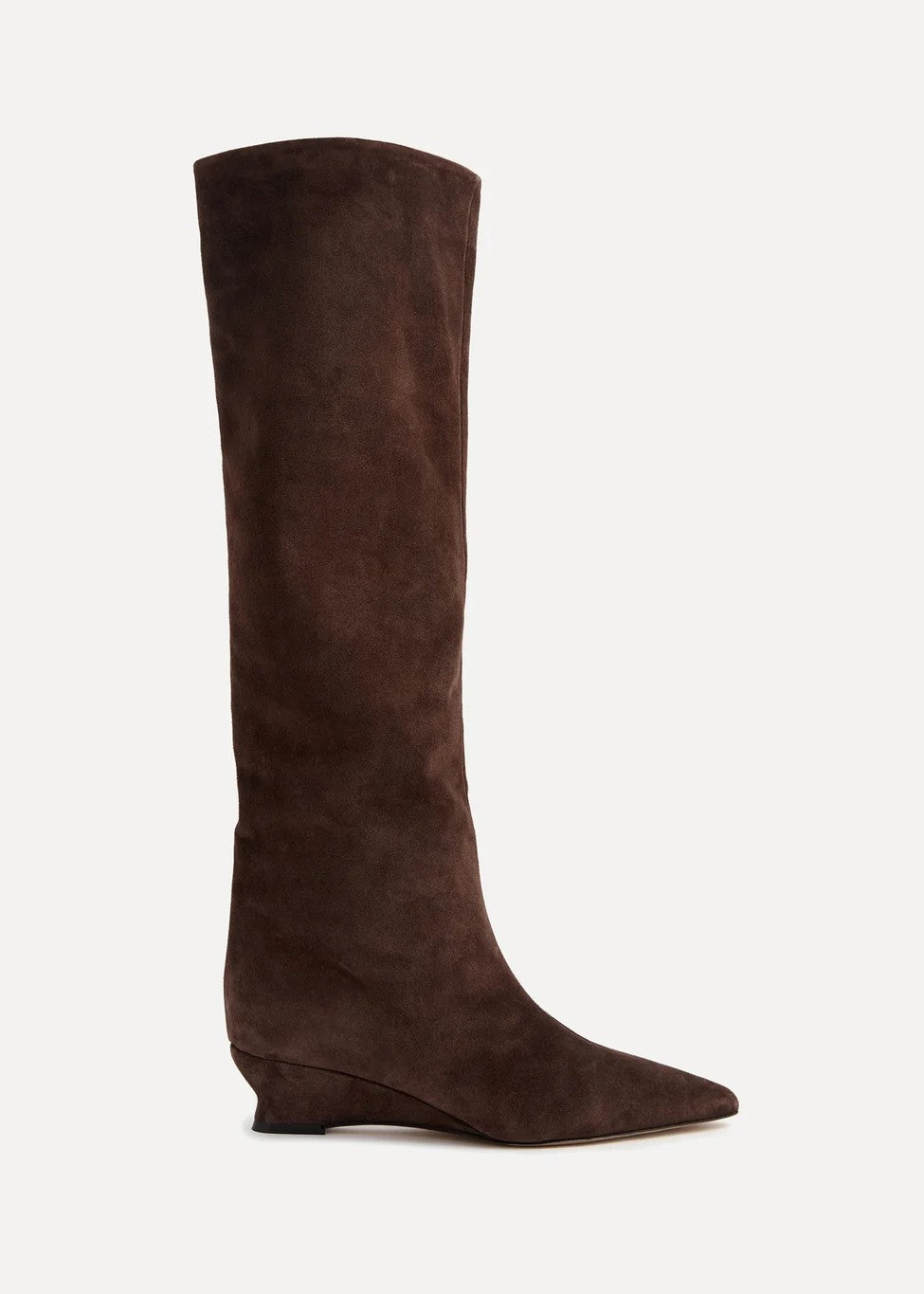 Le Monde Beryl Stivale Camille Alto in Suede Marrone