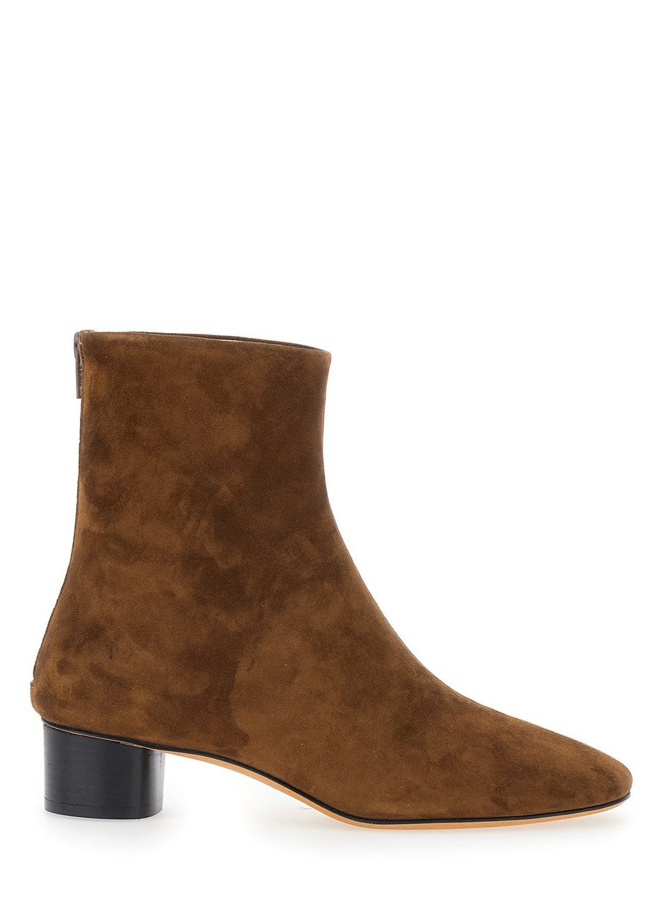 Le Monde Beryl Stivaletto Carole in Suede Marrone