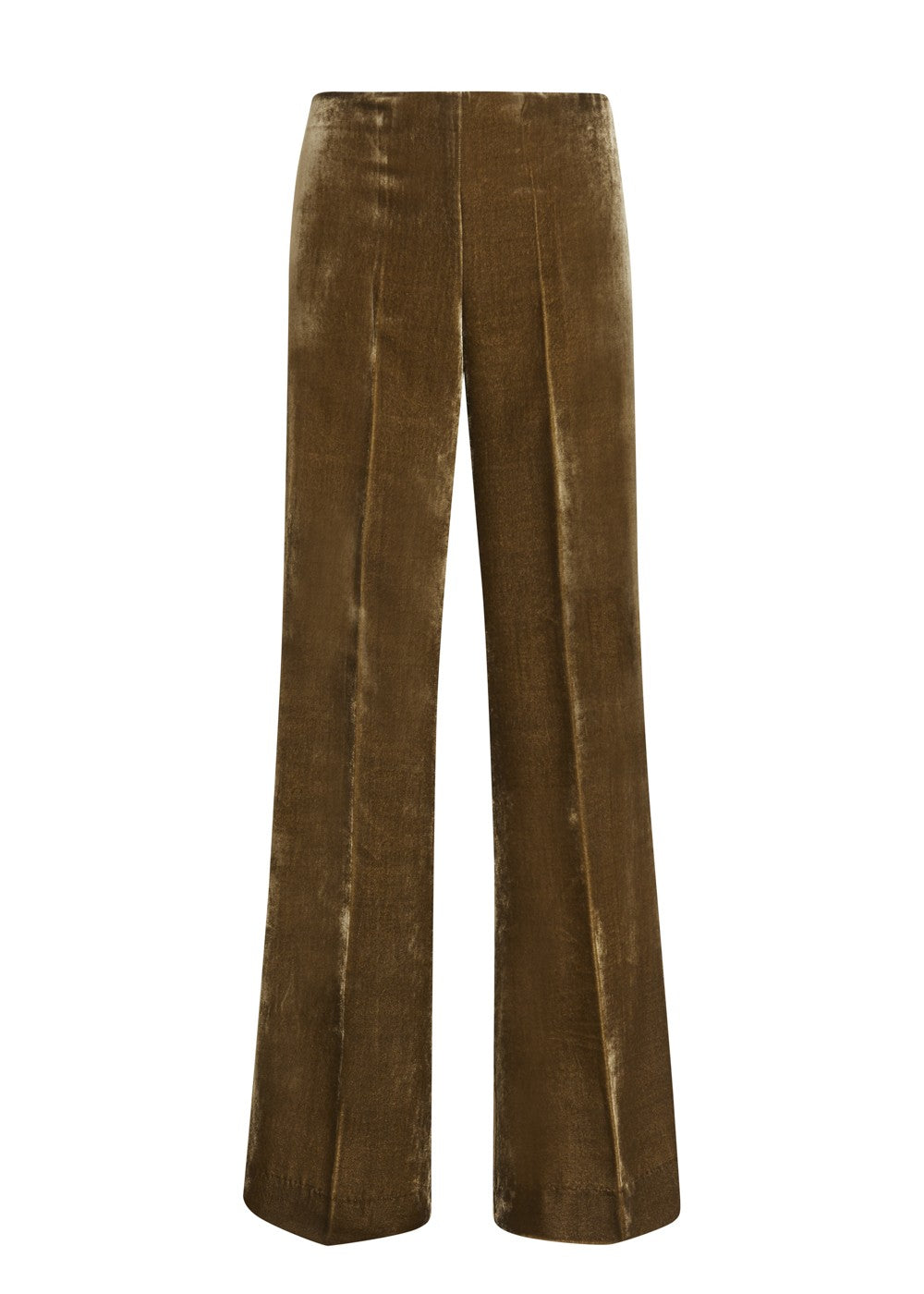 Parosh Pantalone Ravel Wide in Velluto Tortora