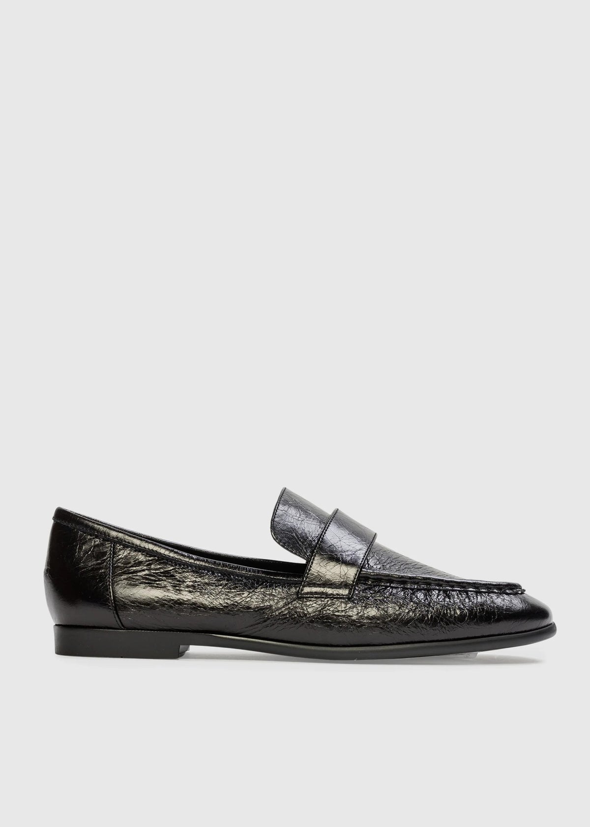 Black Suede Studio Mocassino in Pelle Nero