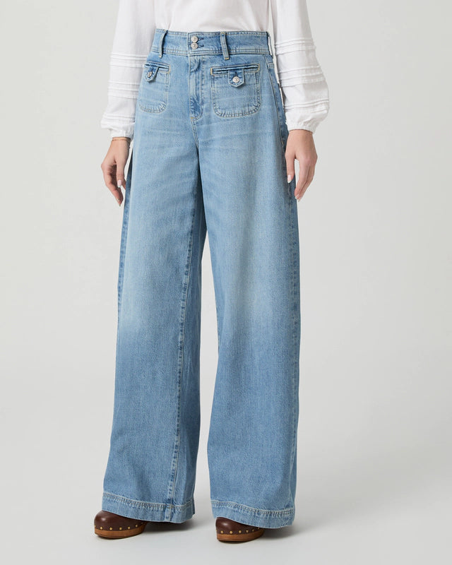 Paige Jeans Wide Leg Cameron Blu
