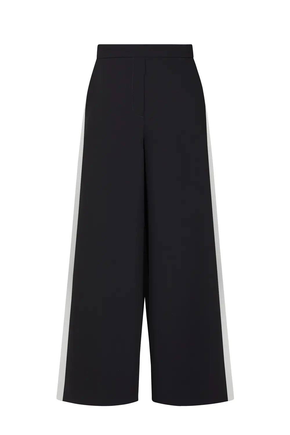 Parosh Pantalone Tuta Panty con Banda Bicolore Nero