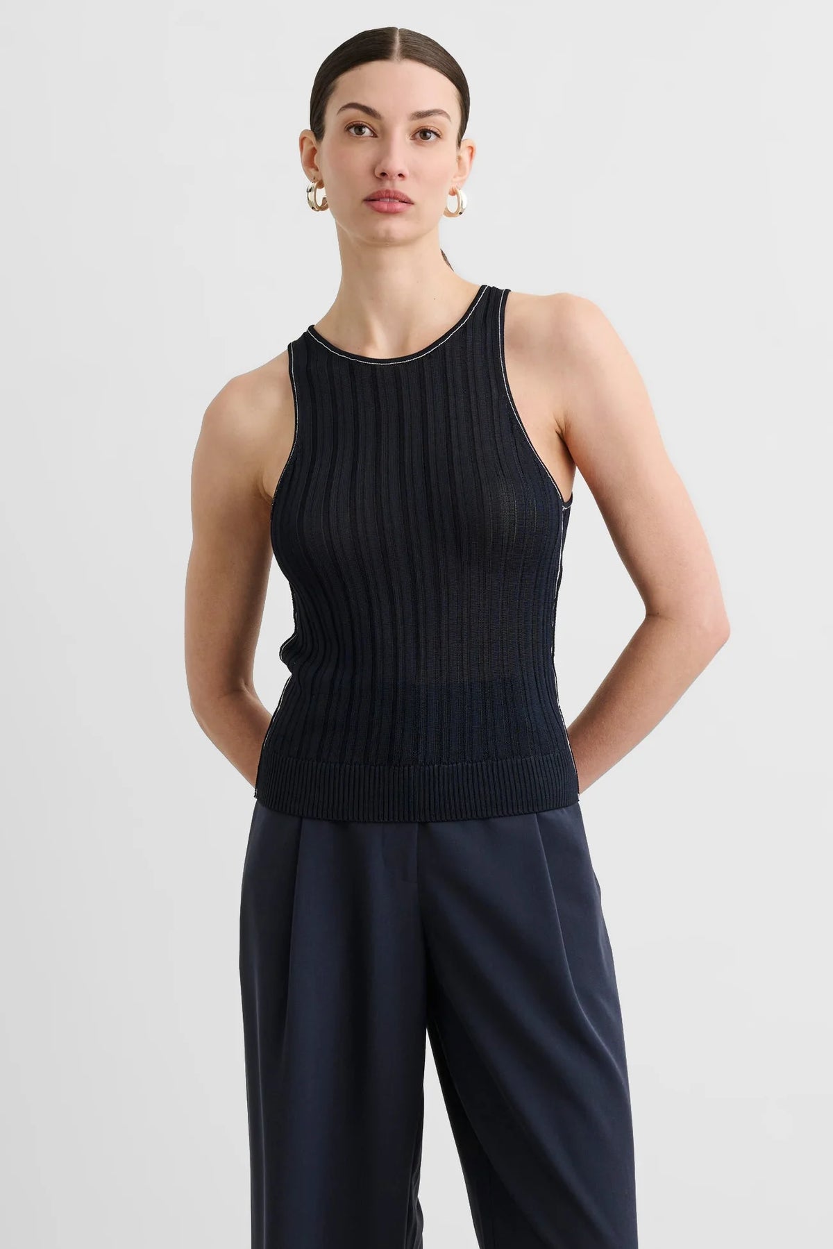 Toccin Maglia Juniper a Contrasto Blu e Bianco