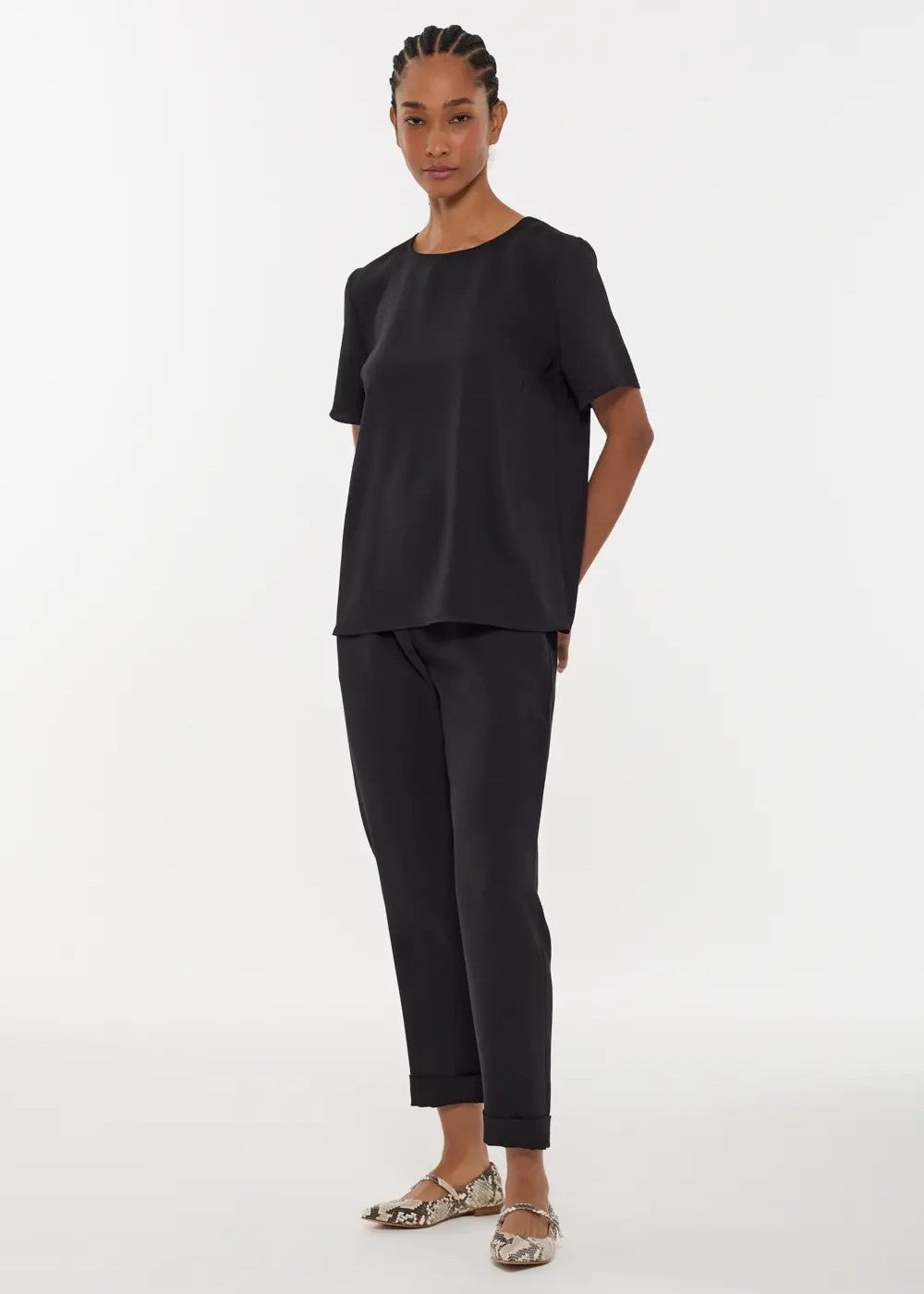 Parosh Pantalone Panty Chino Nero