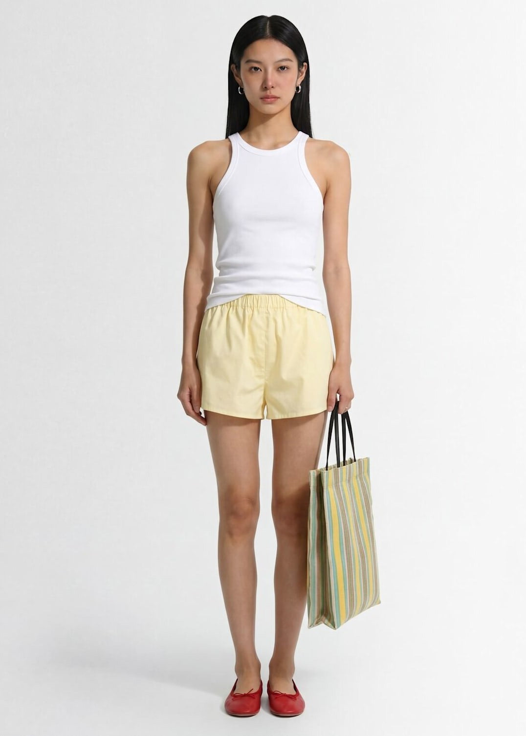 Amiya Short Britannia Giallo in Popeline