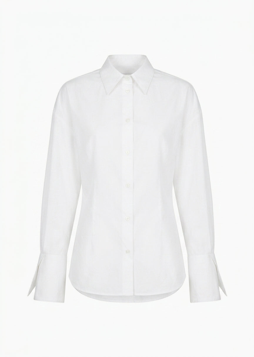 Jacqueur Camicia Over con Tagli Bianco