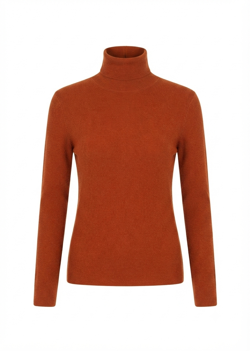Parosh Maglia Long Collo Alto Manica Lunga Arancio