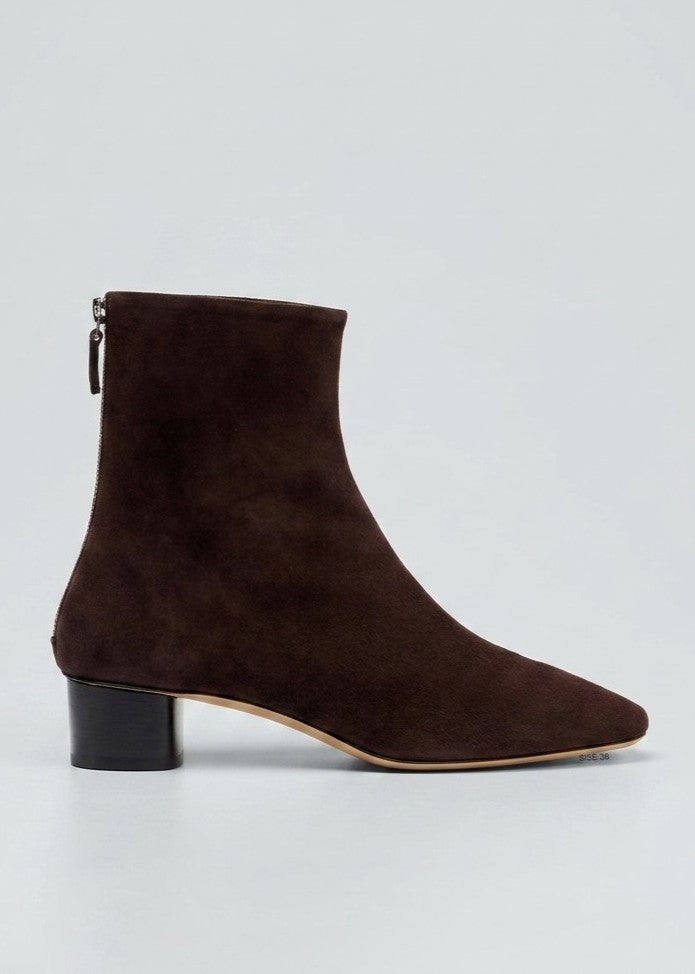 Le Monde Beryl Stivaletto Carole in Suede Marrone