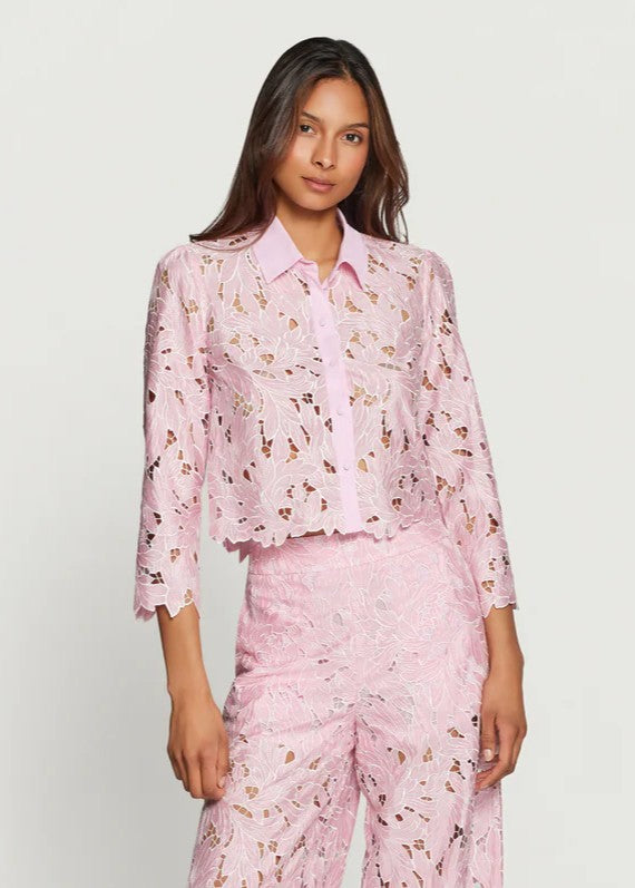 Generation Love Camicia Talsie in Pizzo Rosa