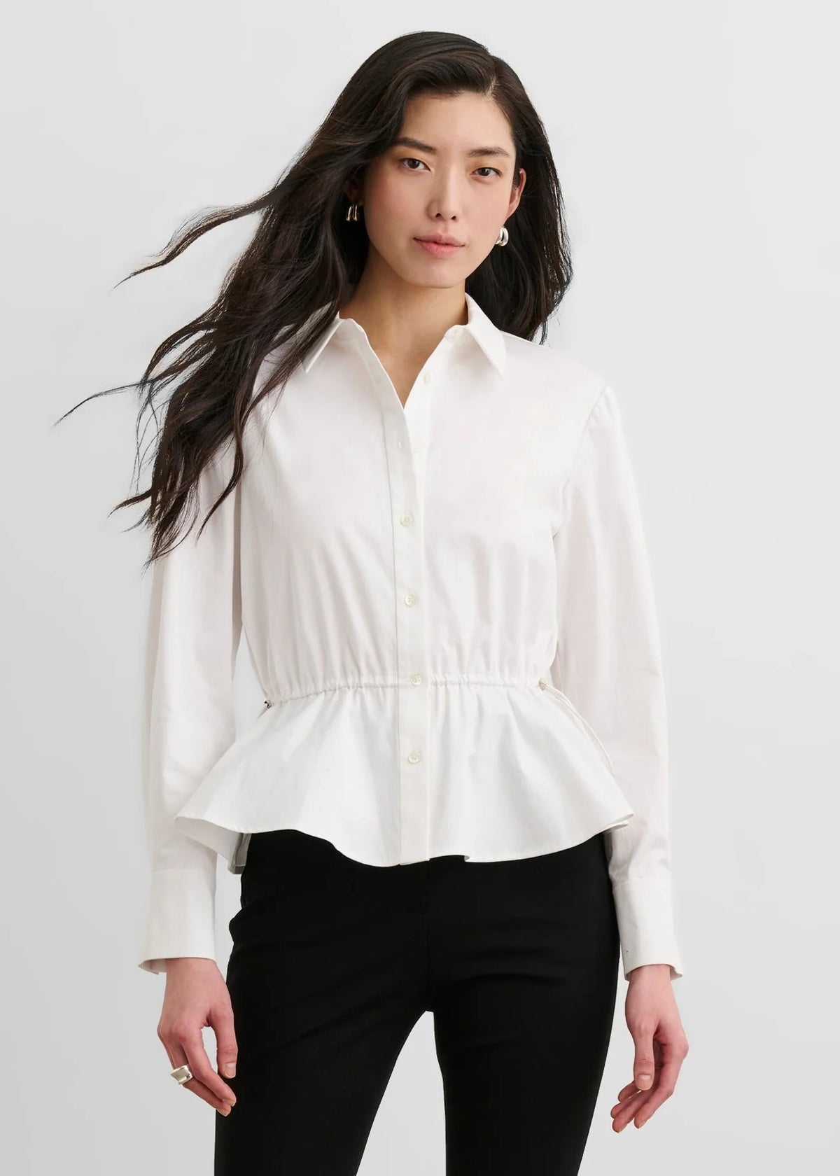 Toccin Camicia Ingrid Svasata Bianca