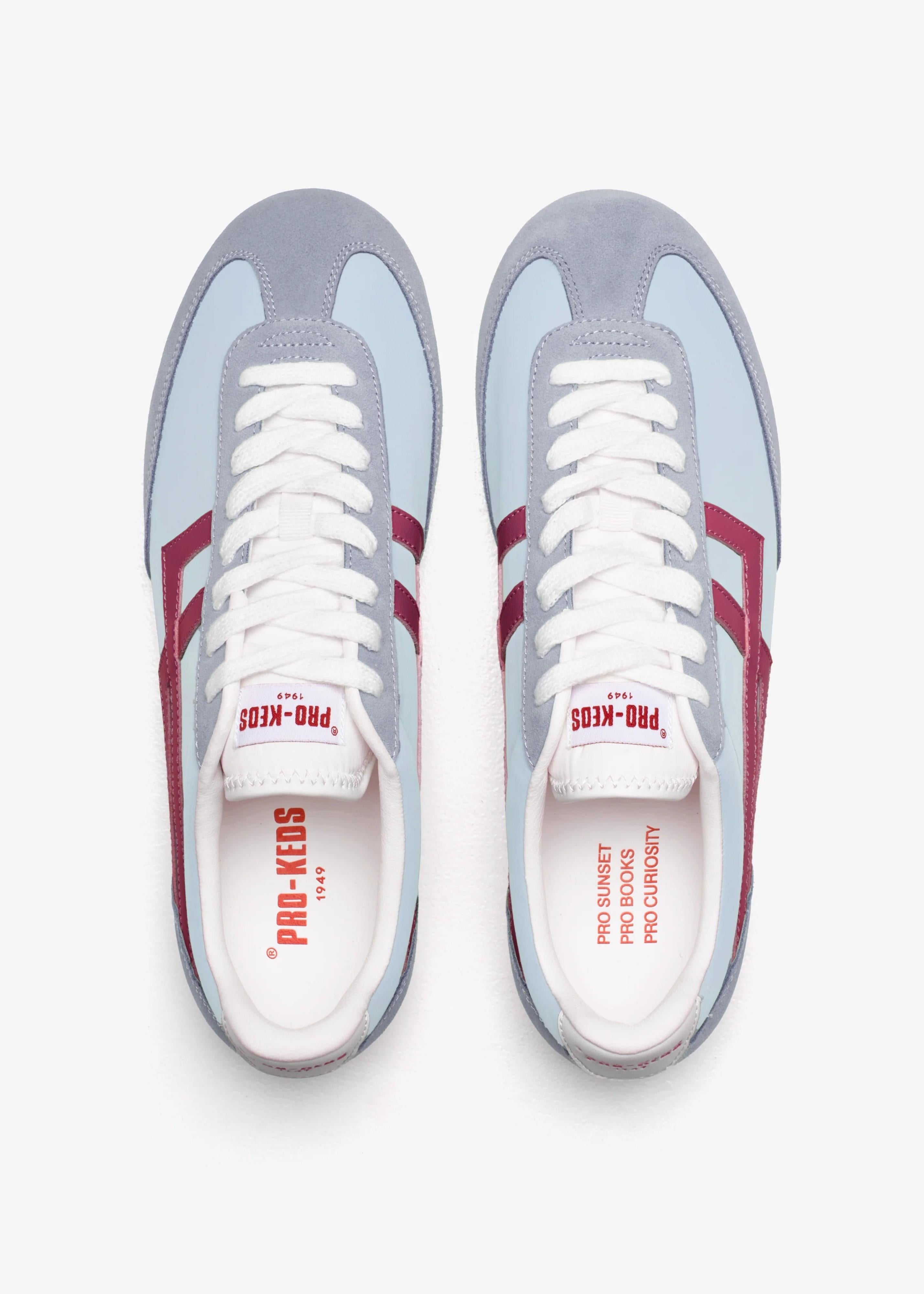 Sneakers Racer 77 in Nylon Azzurra e Rossa R7226SLWNSSB00007 PRO KEDS