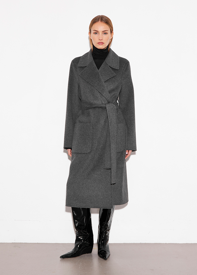 Stand cappotto lungo grigio 66605855481000 STAND STUDIO