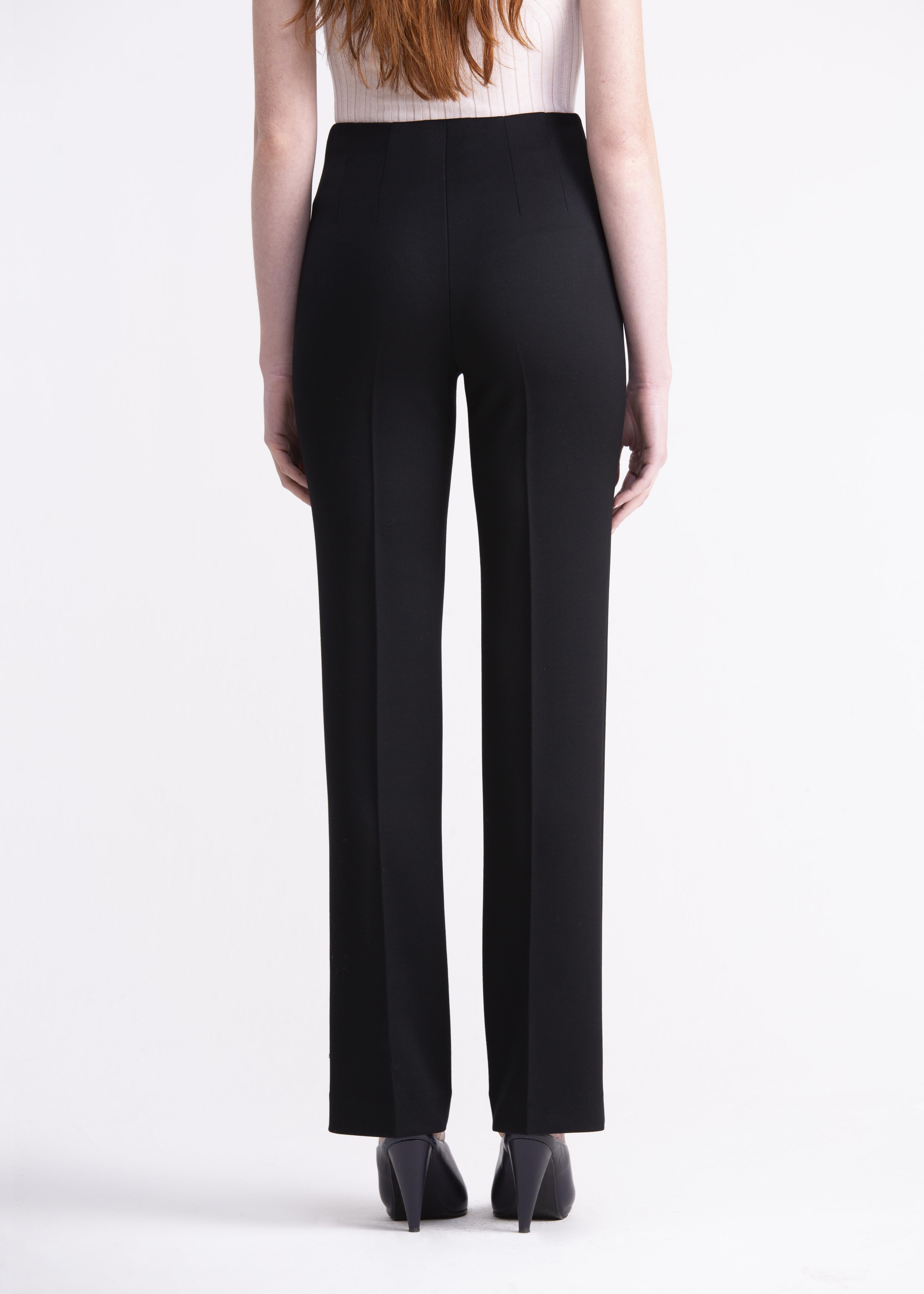 Pantaloni dritti classici neri PN02-23ROA1023999 GENTE