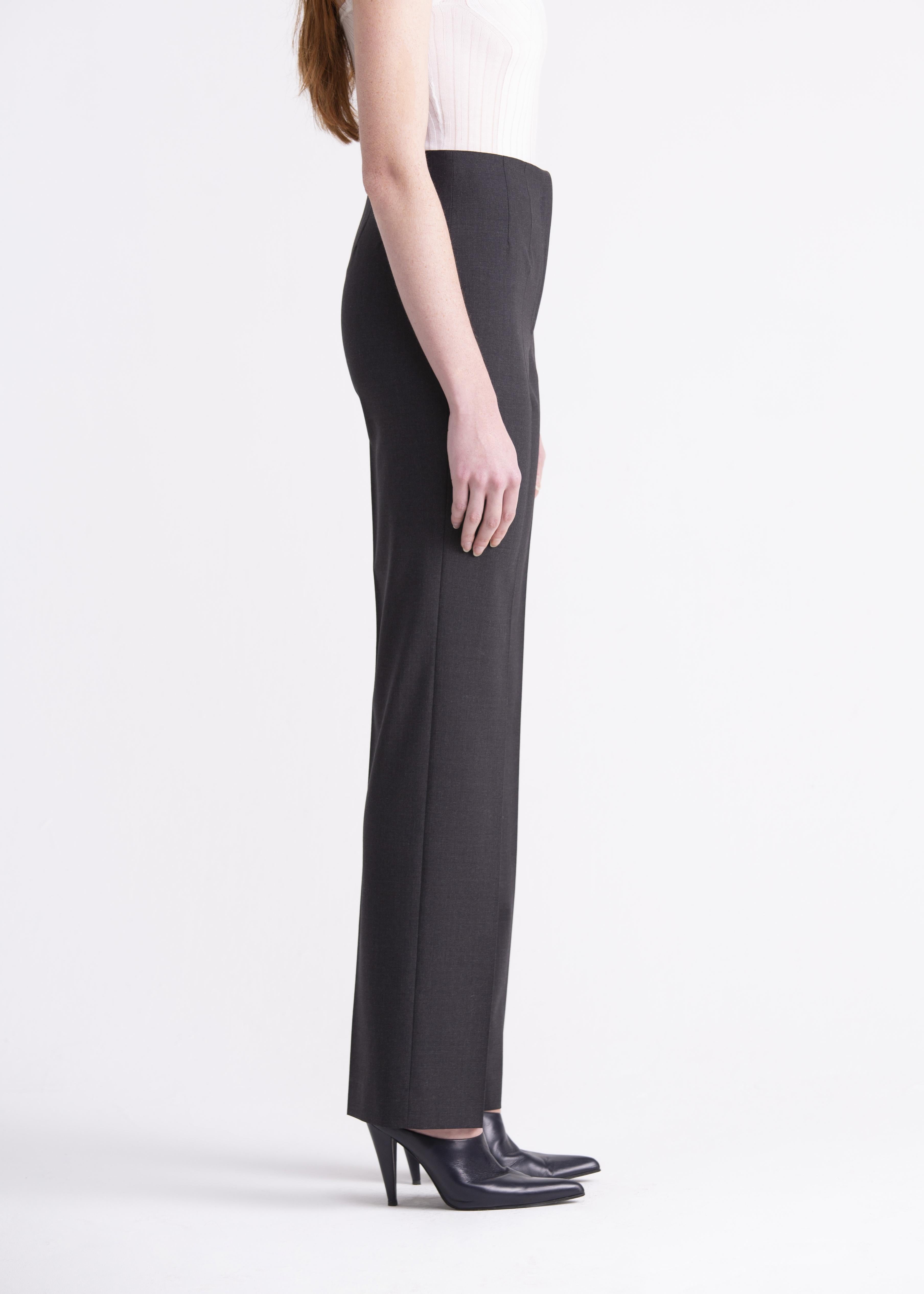 Pantaloni dritti classici grigi PN02ROA1031900 GENTE