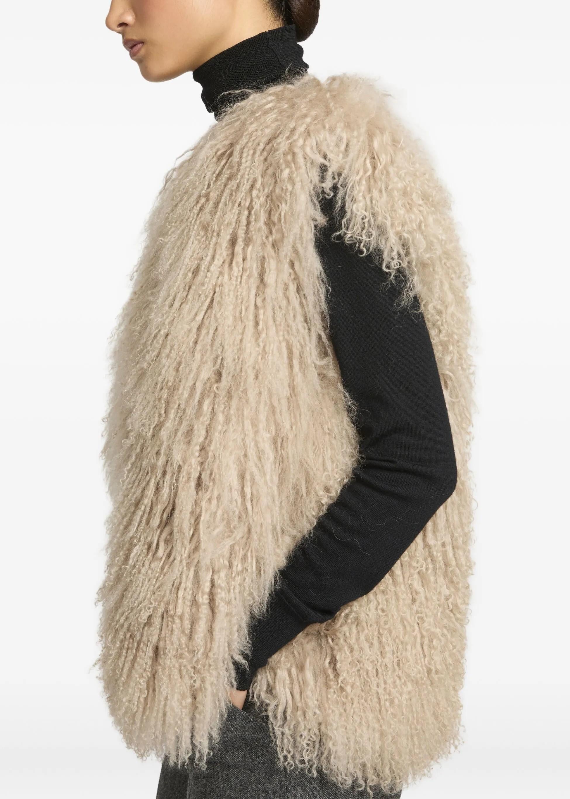 gilet in mongolia beige WYG62855AGMOA2048 YVES SALOMON