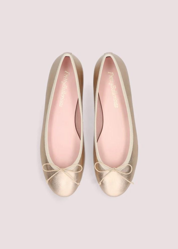 Pretty Ballerinas Ballerine Nicole Oro in Pelle 50322045GOLD PRETTY BALLERINAS
